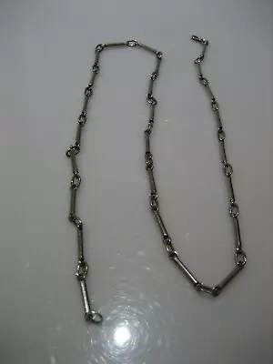 Vintage Sterling Silver 21  Chain Hook Clasp Necklace Mexico • $40.48