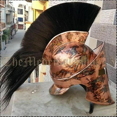 £64.99 • Buy 300 King Leonidas Spartan Helmet Warrior Costume Medieval Helmet Halloween Style