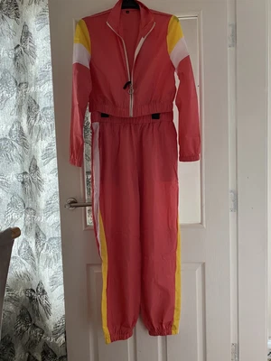 £28 • Buy Women 2 Pcs Tracksuit Zip Crop Top And Pants Size M  Windbreaker Fashion 