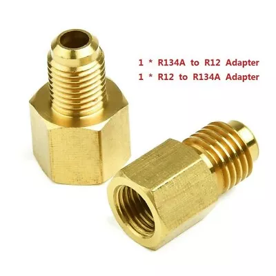 1/4 Female Flare 1/2 Acme Male-Adapter Fitting Adapter R134a To R12 Brand New • $8.95