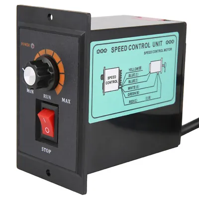 220V 50/60Hz Single Phase AC Motor Speed Controller Electric Motor Speed • £17.90