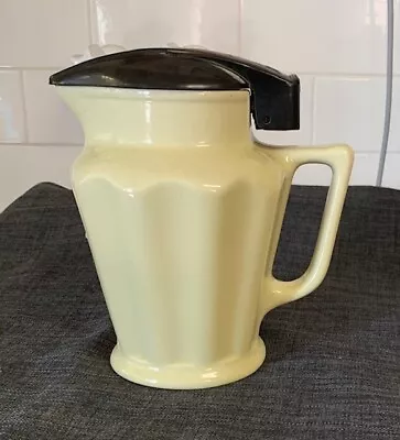 BGE Electric Ceramic Kettle/Jug Pale Yellow Vintage Made In England • $50