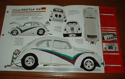 ★1965 Vw Custom Bettle V8 Original Imp Brouchure 65 Volkswagen Nhra Drag Car Bug • $8.99