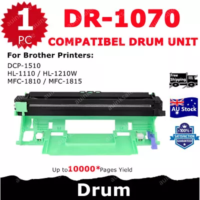 1x Compatible Drum DR-1070 DR1070 For Brother HL1110 MFC1810 MFC1815 DCP1510 • $17.20