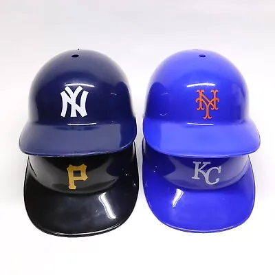 4 MLB Plastic Replica Baseball Batting Helmets Yankees Mets Pirates Royals • $24.40