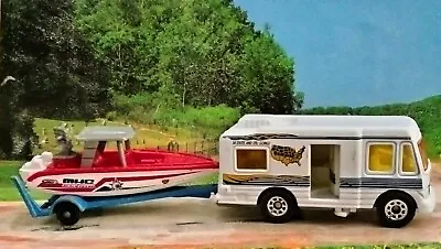 Matchbox Motor Home And Boat And Trailer • $8.50