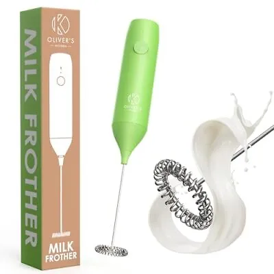 Oliver's Kitchen ® Milk Frother - Coffee Cappuccino & More! USB-C Rechargeable • £13.99