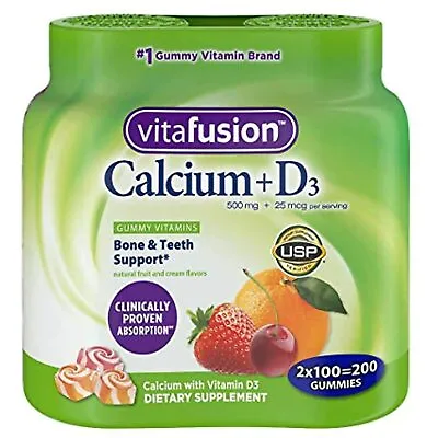 Vitafusion Calcium Supplement Gummy Vitamins 200ct • $29.91