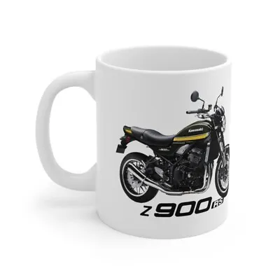 Motorcycle  Coffee Mug  Inspired By Green Kawasaki Z900 RS  Printed In UK • £8.95