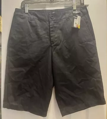 NEW O'Neill Redwood Relaxed Fit Men Chino Shorts Below The Knee Black Size 30 • $17.99