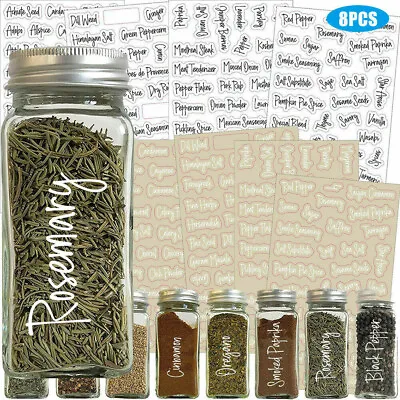 £6.98 • Buy 274 Stickers Spice Herb Storage Jar Labels Stickers Decals Pantry Label Stickers