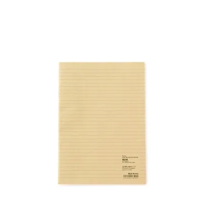 MUJI Semi-bleached Paper Notebook A5 Horizontal Lines 32 Sheets 64 Pages • $3