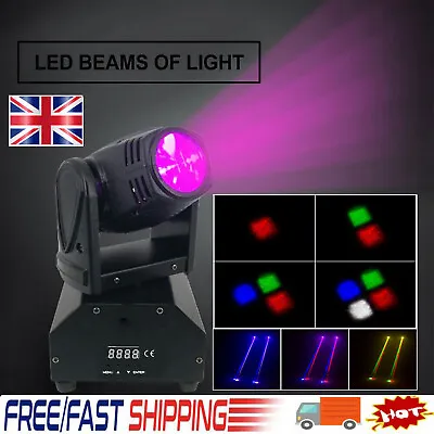 £51.99 • Buy RGBW Mini Moving Head Stage Lighting Beam LED DMX Spotlight Disco DJ Party Light