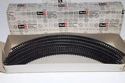 N Scale Arnold Rapido / Revell Lot Of 20 Pieces 8  Radius Curved 90 Degree Track • $5