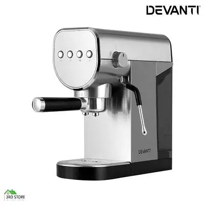 Devanti Coffee Machine Espresso Maker 20 Bar Milk Frother Cappuccino Latte Cafe • $108