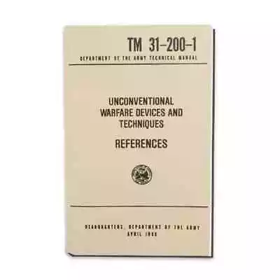 Unconventional Warfare Devices And Techniques References Military Book • $19.95