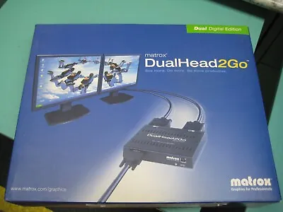 Matrox D2G-A2A-IF DualHead2Go External Graphics EXpansion Module New In Box • $114.95