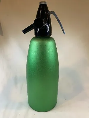 Vintage Seltzer Bar Bottles Hungarian Aluminum Green Mid Century Sparkles 3075 • $34.99