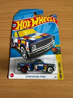 Hot Wheels Mainline Chevrolet Pickup 1969 Blue GM  • $9.50