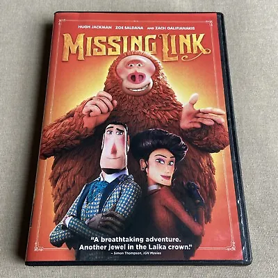 Missing Link (DVD 2019) Comedy Hugh Jackman Zoe Saldana Zach Galifianakis + • $2.99