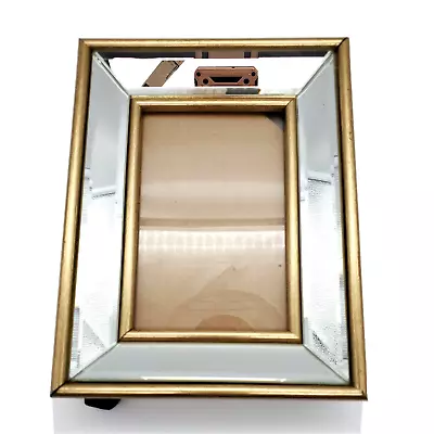 Laura Ashley Beveled Mirror Picture Frame 3.5 X5.5  Opening Hang Easel Hollywood • £19.25