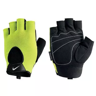 Nike Fundamental Training Gloves Mens Fitness Gym Bike S M L Volt Black New • £16.75