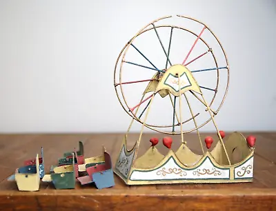 Vintage Antique Toy Circus Ferris Wheel With Metal Seats For Parts Repair • $244.99