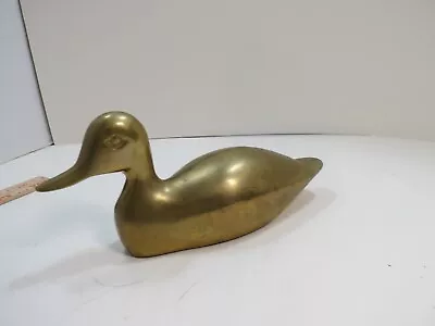 Vintage Brass Duck 8  Mallard  Decoy Collectibles Home Decor Heavy  • $12.50