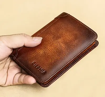 Men's Leather Wallet Ciephia RFID Blocking Trifold  Zipper Coin  • $17.95