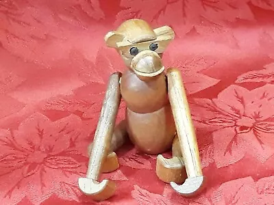 Vintage Viking Hand Made Wooden Monkey • $10.99