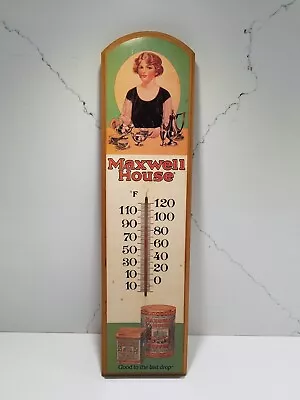 Vintage Maxwell House Wall Thermometer Made In USA Advertising Memorabilia • $35