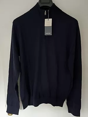 Country Road Men 1/2 Merino Wool Knitwear Navy New (M) • $68.95