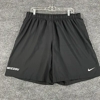 Missouri Tigers Mizzou Nike Mens 2XL XXL Black Athletic Shorts Dri-Fit Running • $17.99