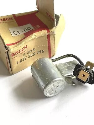 Classic NOS Bosch Condenser 1 237 330 116 BMW Porsche Saab VW Volvo Dizzy Car • $18.65