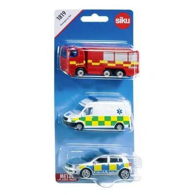 £13.95 • Buy Siku 1819 Gift Set - 3 Pack - Emergency Vehicles Great Britain & I Diecast Model