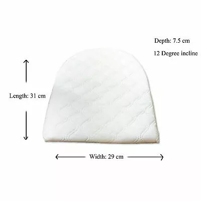 Pillow Baby Wedge Pillow For Pram Oval Anti-Reflux Soft Comfortable Cushion Head • £11.99