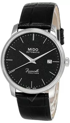 New Mido Baroncelli Heritage 39MM AUTO BLK Dial Men's Watch M027.407.16.050.00 • $520