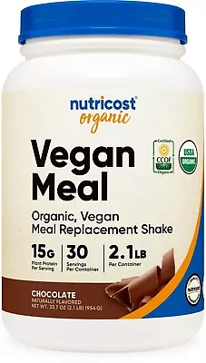 Nutricost Organic Vegan Meal Replacement Shake Powder (Chocolate) • $54.95