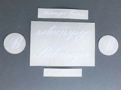 Cecil Behringer Bicycle Frame Decals Full Set White Vintage NOS No Repro USA • $45
