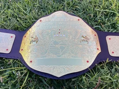 WWE Big Gold Heavyweight World Championship Wrestling Belt 2 MM Replica • $210