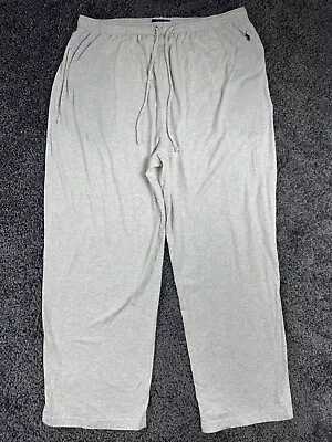 Polo Ralph Lauren Lightweight Cotton Pajama Pants Men’s XL White Gray 36x30 • $17.99