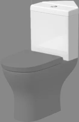 Bathroom Corner Toilet Cistern White Gloss Ceramic - Cistern Only • £79.99