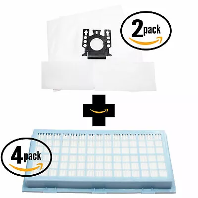 4 FJM Bags 4 Micro & 4 HEPA Filters For Miele S6270 Onyx S558 S6290 HomeCare • $26.99