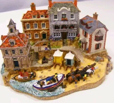 N Scale Gauge Model Railway Seaside Coastal Harbour Scenery Diorama  • £20