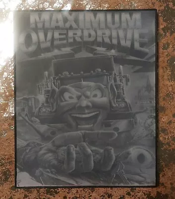 Maximum Overdrive Laser Engraved Art • $25