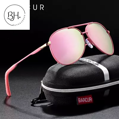 BARCUR Gradient Women Sunglasses Polarized Sun Glasses Pilot Female  • $29.85