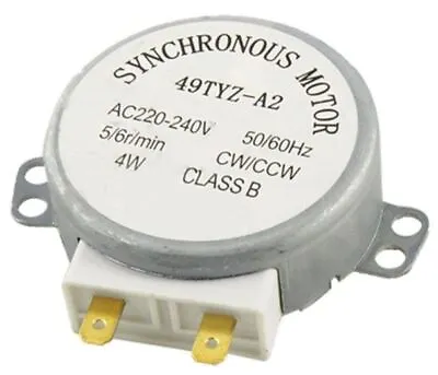 Microwave Oven Synchronous Motor 49TYZ-A2 AC 220-240V BEKO WHIRLPOOL DELONGHI • £8.14