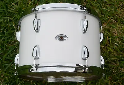 ADD This 1970's SLINGERLAND USA 13  TOM In WHITE To YOUR DRUM SET TODAY! J985 • $292.46