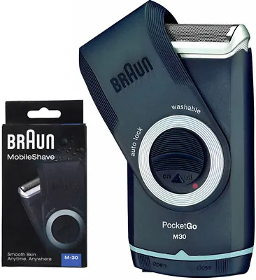 Braun M30 MobileShaver Men's Travel Electric Shaver PocketGo • $36.50