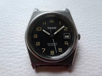 Very Rare Vintage Steel TISSOT SEASTAR Q. Men's Dress Watch From 1970's! Faulty! • $1